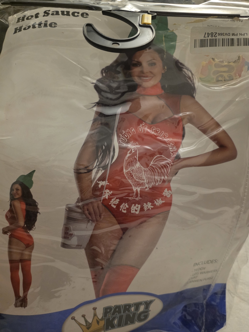 Hot Sauce Hottie Red Women's Costume Bodysuit